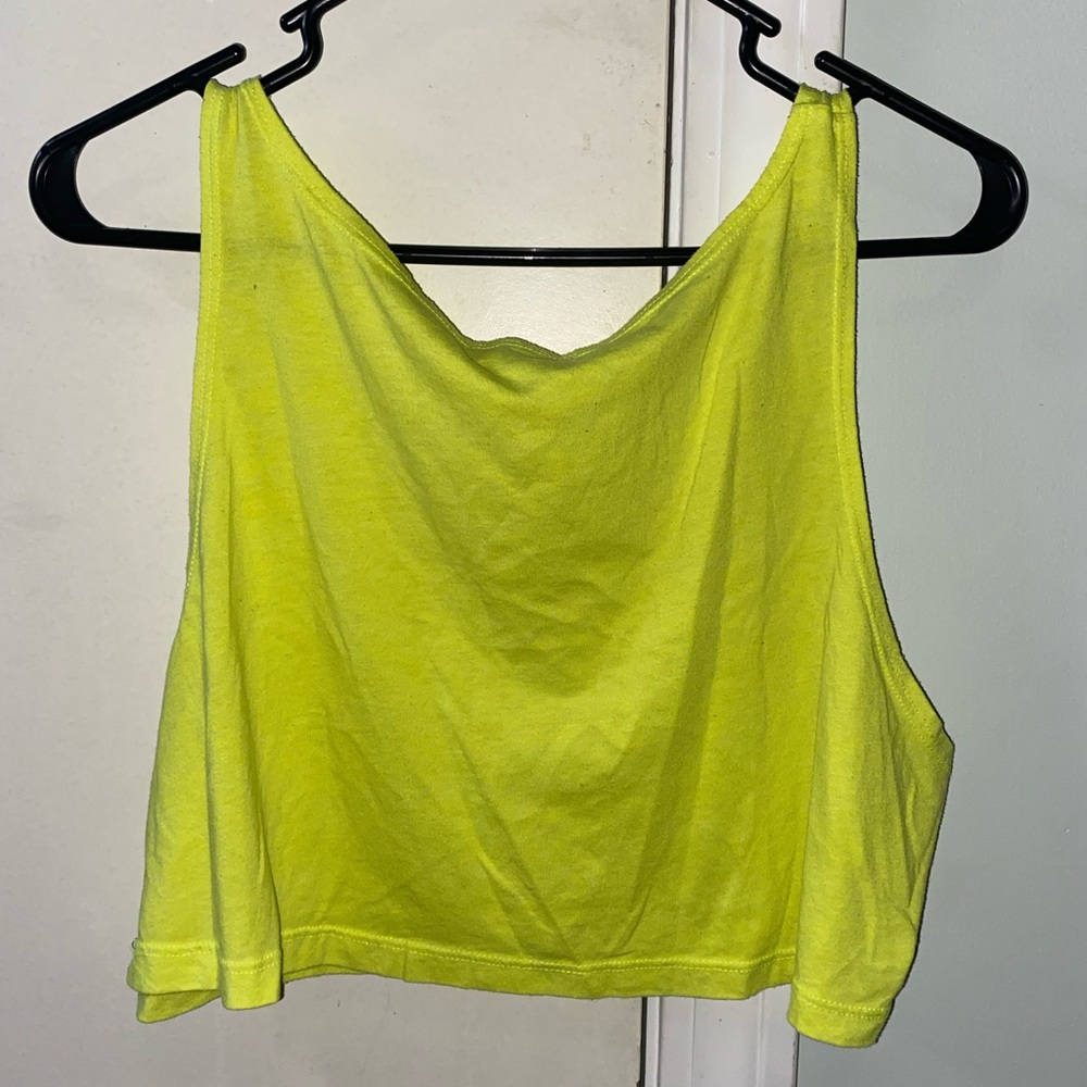 Neon Yellow Crop - Picture 3 of 3